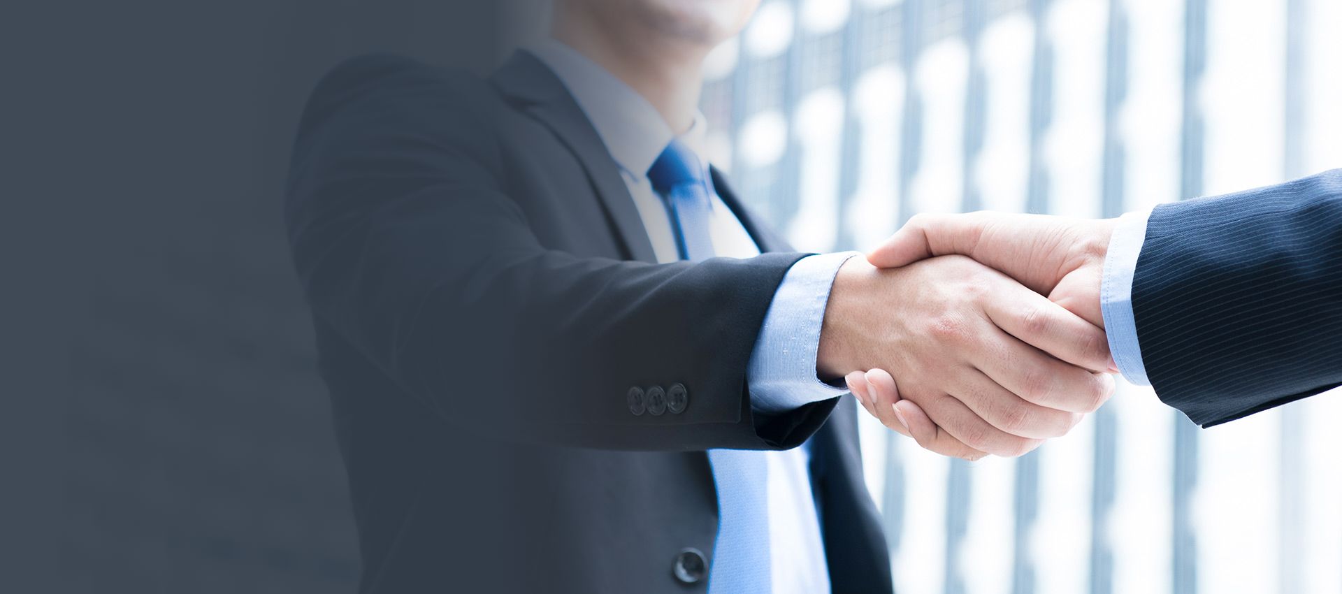 a handshake from trusted partners